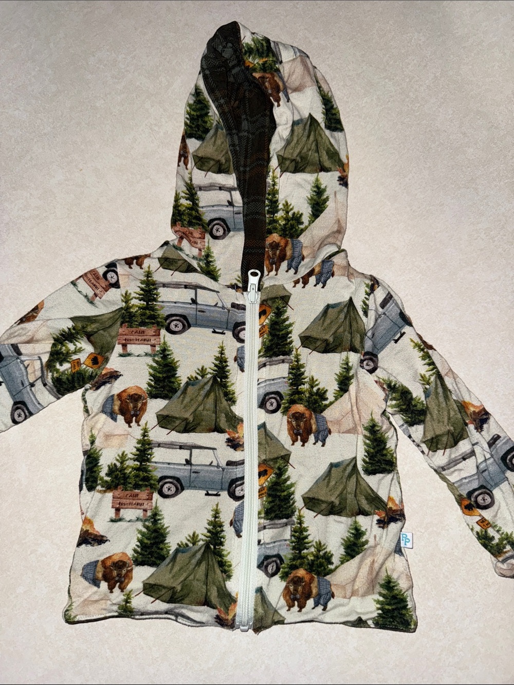 Posh peanut reversible jacket
